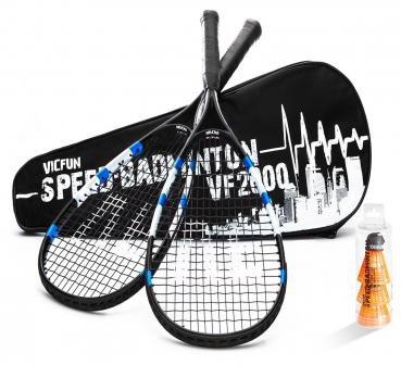 VICFUN 866/0/1 Speed-Badminton Set VF 2000, schwarz
